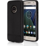 Funda Compatible Con Motorola Moto G5 Plus - Negro