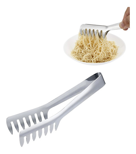 Pinza Tenaza Para Pan Spaghetti Buffet Cocina Comedor Acero