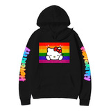 Blusa Moletom Hello Kitty Lgbt Gatinha Fofa Ref1082