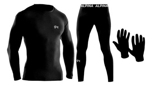 Conjunto Termico Alpina Frizado + Guantes Primera Piel Cuota