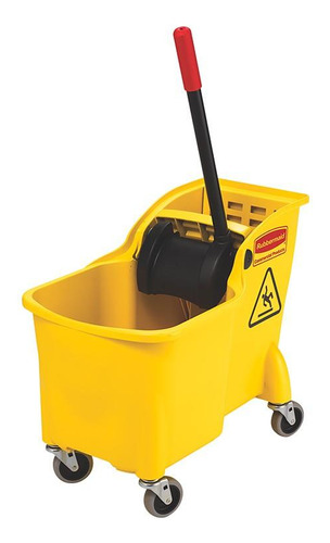 Carro Estrujamopa 25 Litros Amarillo Rubbermaid