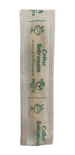 Colher Desc. Madeira Sobremesa 11,5cm Sache C/1000un Eco Bio