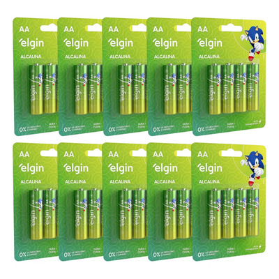 Elgin Alcalina AA kit de 40 unidades 1.5V | MercadoLivre