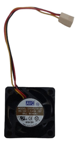 Cooler 40x40x20mm 12v 0.40a Avc Ds04020b12s 3 Fios