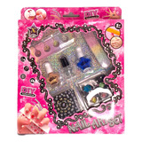 Set Uñas Y Maquillaje Para Niñas 10pcs Diy Anillo Lima