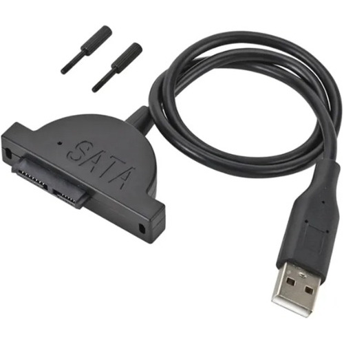 Convertidor Unidad Dvd Mini Sata 7+6 Pines A Usb 2.0