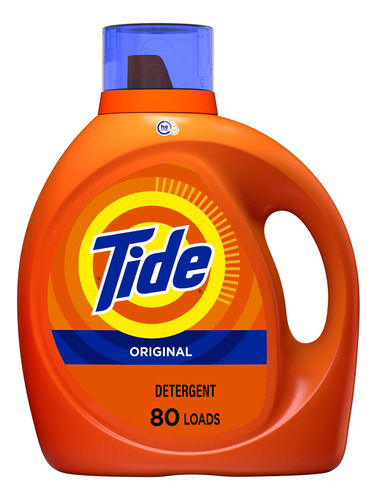 Tide Jabon Liquido Detergente Para Ropa, Original, 80 Cargas