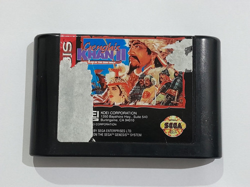 Genghis Khan Ii Clan Of The Gray Wolf P/ Mega Drive Original