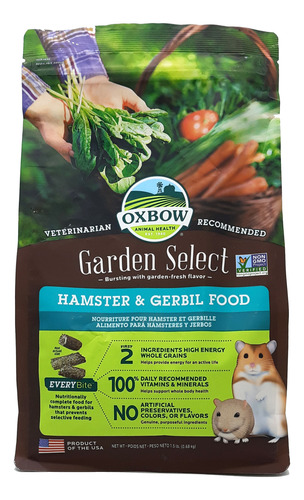 Alimento Para Hamster, Jerbo Garden Select  680gr Oxbow A1