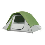 Casa Campaña Ozark Trail 6 Personas 3.65x2.59m, Forma Domo, Impermeable, Color Verde