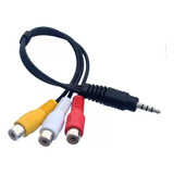 Adaptador Audio Y Vídeo Jack 3.5mm Macho A 3 Rca Hembra