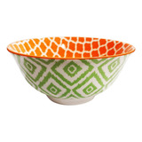 Bowl Compotera Ceramica Colores - Sheshu Home Color Verde/naranja