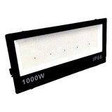 Refletor 1000w Ultra Potente Holofote Led Bivolt Ip66 70cm Carcaça Preto Luz Branco-frio 6500k 110v/220v