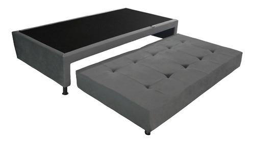 Base Cama Duplex Semidoble Gris 120 X 190 Atlanta + Obsequio