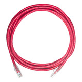 Patch Cord Rede Lan Utp Internet 5m Cat6 100% Cobre Vermelho