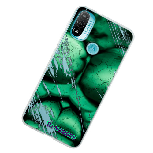 Funda Para Motorola Hulk Con Tu Nombre Personalizado