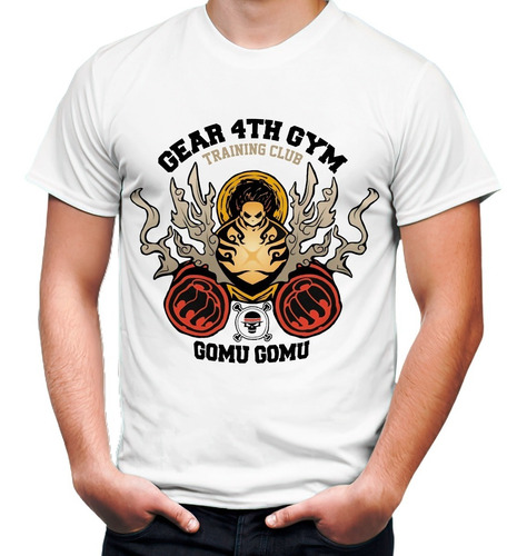 Playera Anime Manga One Piece Monkey D Luffy Gear Gym #2524