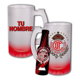 Tarro Cervecero Futbol +destapador Toluca Personalizado