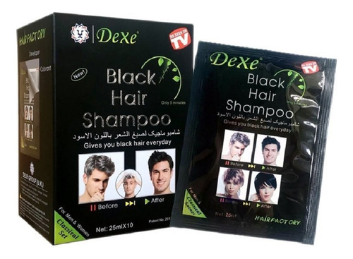 Dexe Shampoo Cubre Canas Negro - g a $1400