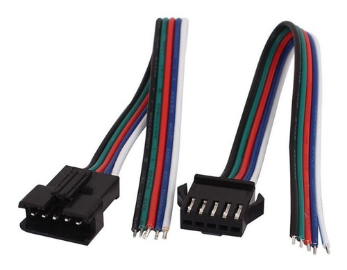 Kit X10 Conector Rgbw Tira Led M-h 5 Pines Con Traba