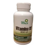Vitamina D (d3 800 Ui) 60 Capsulas Fortalece Sistema Inmune