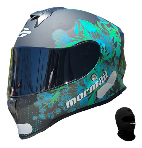 Capacete Moto Feminino Masculino Fechado Com Balaclava