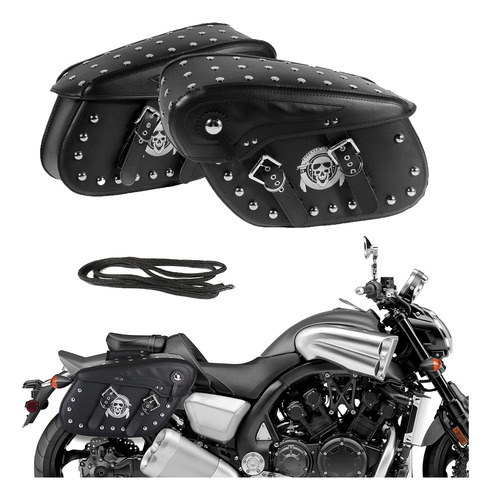 Alforjas Oxmart Para Moto Con Estampado De Calaveras, 2 En 1