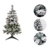 Árvore Natal Luxo Pinheiro Neve Pinha 90cm 90 Galhos Aw090