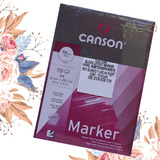 Block Canson Arte A4 Marker 70g 70 Hojas 21 X 29.7 Cm