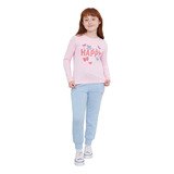 Pantalón De Buzo Niña Kids Celeste Corona