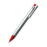 Lapicera Boligrafo Lamy Logo Stainless Steel Matt Red