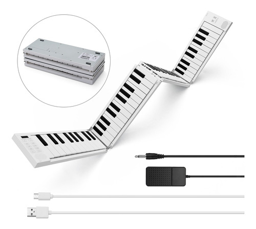 Piano Plegable De 88 K-eys Piano Digital Portátil Electrónic