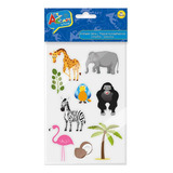 Stickers Figura Animales De La Selva Goma Eva Art And Craft