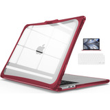 Funda Para Laptop Resistente Para Macbook Air M2 Rojo