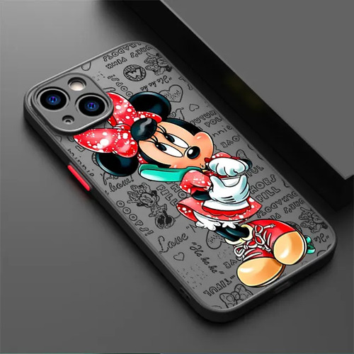 Funda De Teléfono Mickey Minnie De 2 Piezas Para iPhone 14 8