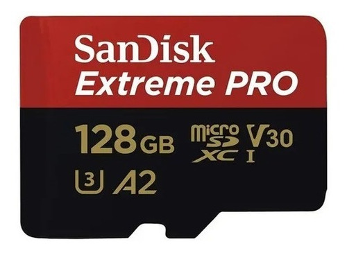 Cartão Memória Sandisk Extreme Pro Microsdxc 128gb C10 200mb