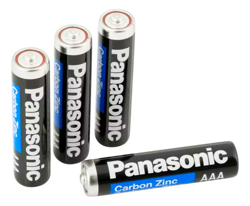 Pilas Baterias Panasonic Aaa Tamaño 1.5 Voltios Azúl Paquete De 20 Baterias Extra Duración Carbón R03ual