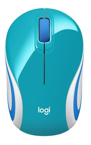 Mouse Inalambrico Portatil Logitech M187 Celeste Refresh 