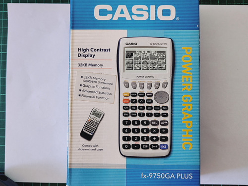 Calculadora Gráfica Casio Fx-9750  Ga Plus Blanca