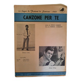 Partitura Canzone Per Te Roberto Carlos Festival San Remo