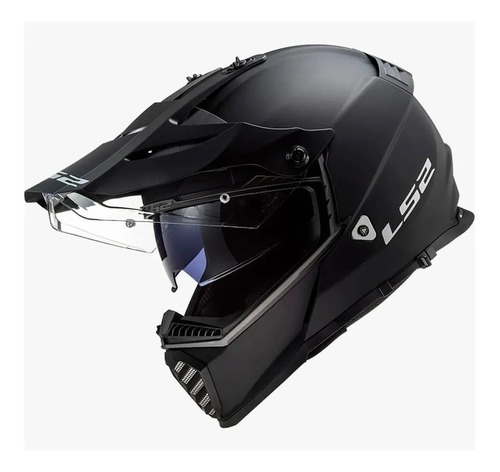 Casco Moto Cross Ls2 436 Pioneer Evo Solid Liso Doble Visor