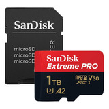 Cartão Micro Sd Sandisk 1tb Microsd Extreme Pro 100mbs E Adp