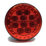 Faro Trasero Universal 10 Leds Rojo Bipolar Bivoltaje 100mm