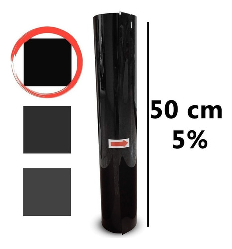 Rollo Papel Polarizado 35% Antirayas 150cm X 15m 1.50