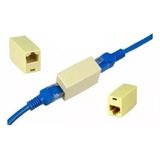 Union Rj45 Cupla Hembra Hembra X10 Unidades