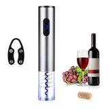 Juego Abridor De Vino Recargable Usb + Cortador. Acero Inox.