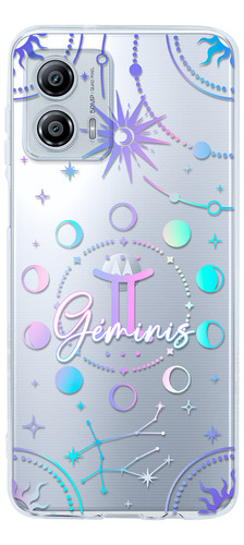 Funda Para Motorola Uso Rudo Mujer Signo Zodiaco Géminis