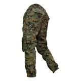 Pantalón Dril Camuflado Hombre 6 Bolsillos