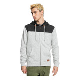 Polerón Quiksilver Keller Block Hombre Light Grey Heather