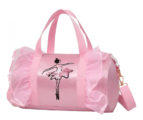 Bolso Para Ballet Danza Satin Rosado Bailarinas Ensayo 